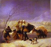 The Snowstorm Francisco Jose de Goya